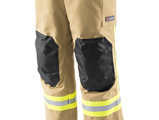 Ergonomisch vorgeformte Hosenbeine