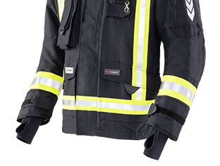 Ergonomisch vorgeformte Ärmel