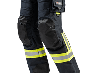 Ergonomisch vorgeformte Hosenbeine