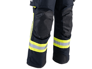 Ergonomisch vorgeformte Hosenbeine