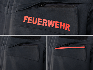 Patten von Brusttaschen austauschbar