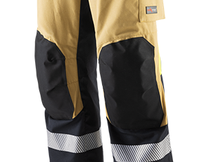 Ergonomisch vorgeformte Hosenbeine