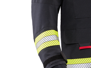 Ergonomisch vorgeformte Ärmel