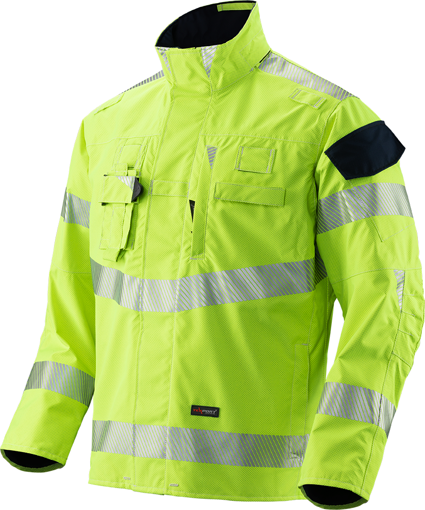 SUPERIOR 20471 Jacke - hivis-gelb-dunkelblau