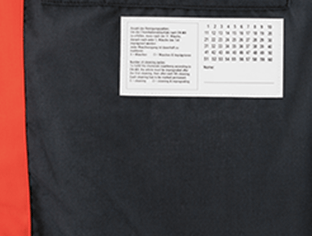 Laundering protocol label 