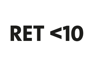 RET for the overall design: <10