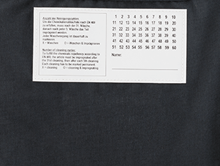 Laundering protocol label 