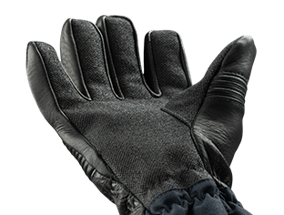 Hand inner surface reinforced